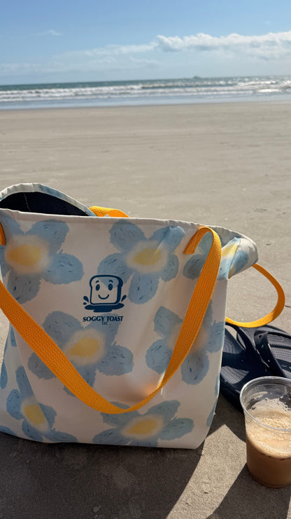 Daisy Drift Large Tote Bag
